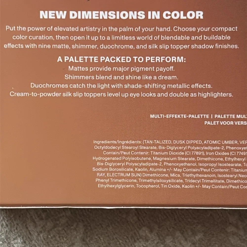 Brand New Morphe Solaria Power Multi-Effects Eyeshadow Palette Matte Shimmers